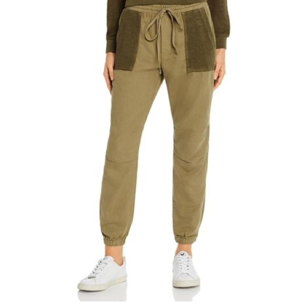 Monrow green honeycomb pocket joggers